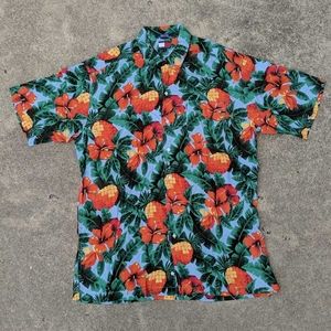 Tommy Hilfiger Mens Hawaiian Camp Shirt Floral S/S